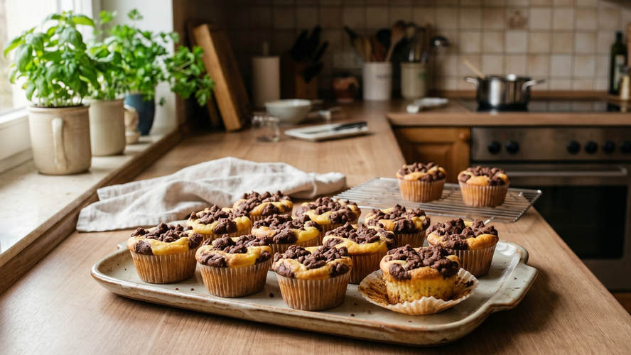 Rezeptbild für Zupfkuchen-Muffins