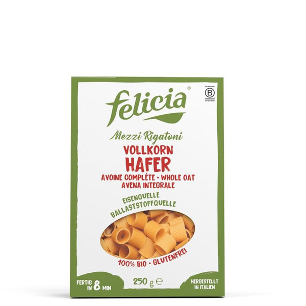 Produktfoto zu Hafer Mezzi Rigatoni glutenfrei 250g