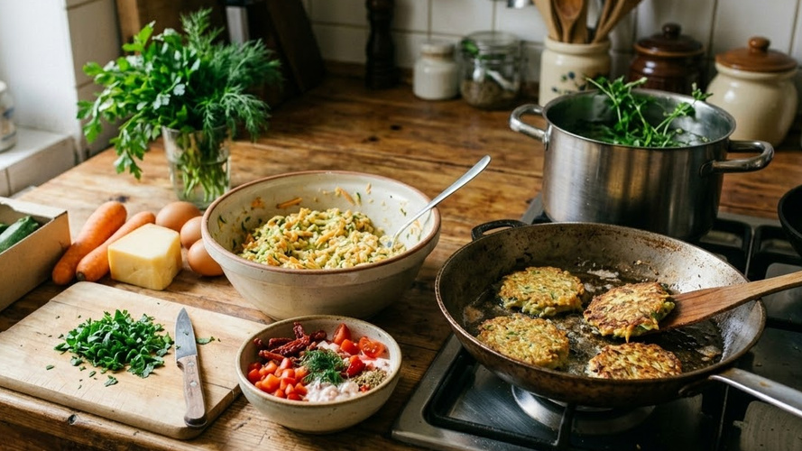 Rezeptbild für Zucchinipuffer