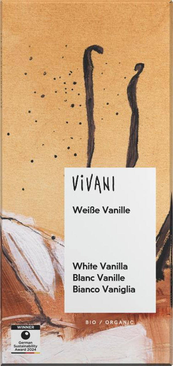 Produktfoto zu Weiße Vanille Schokolade 80g