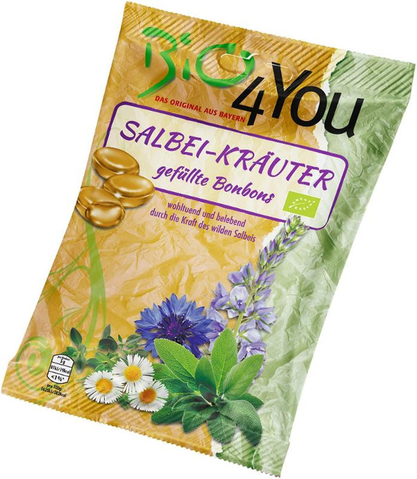 Produktfoto zu Salbei-Kräuter gefüllte Bonbons 75g