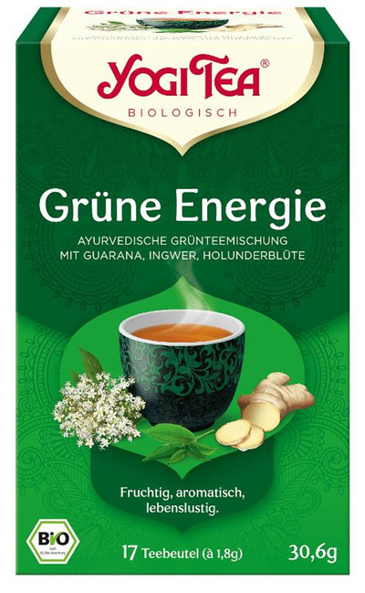 Produktfoto zu YogiTea Grüne Energie 17 Beutel