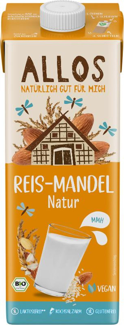 Produktfoto zu Reis-Mandel Drink Naturell 1L