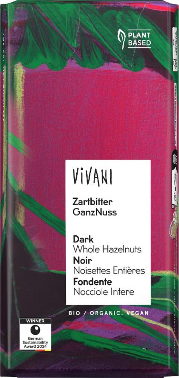 Produktfoto zu Zartbitter GanzNuss Tafelschokolade 100g