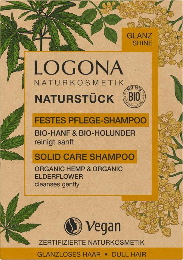 Festes Pflege-Shampoo Hanf &amp; Holunder 60g - bioLesker