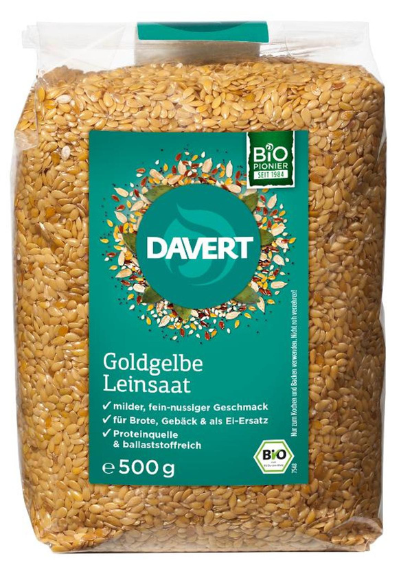 Produktfoto zu Goldgelbe Leinsaat 500g
