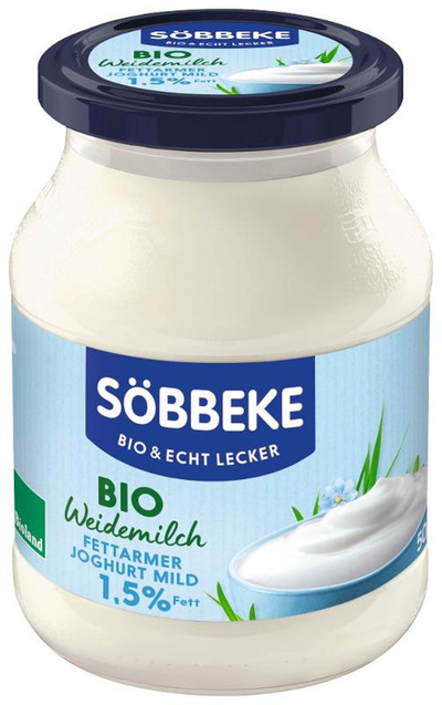 Produktfoto zu Weidemilch fettarmer Joghurt mild 1,5% Fett 500g