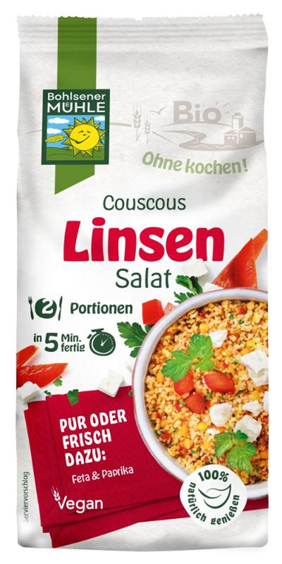 Produktfoto zu Couscous Linsen Salat-Mischung 165g