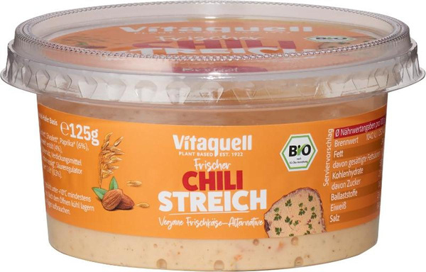 Produktfoto zu Streich Chili - vegane Frischkäsealternative