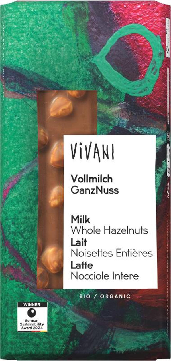 Produktfoto zu Vollmilch GanzNuss Tafelschokolade 100g