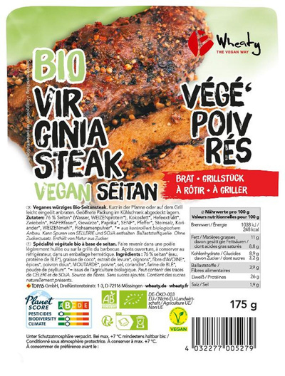 Produktfoto zu Veganes Virginia Steak 2 Stück 175g