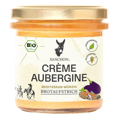 Produktfoto zu Brotaufstrich Crème Aubergine 190g