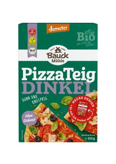 Produktfoto zu Backmischung PizzaTeig Dinkel 350g für 1 Pizza