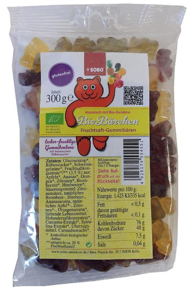 Produktfoto zu Bärchen mit Gelatine 300g