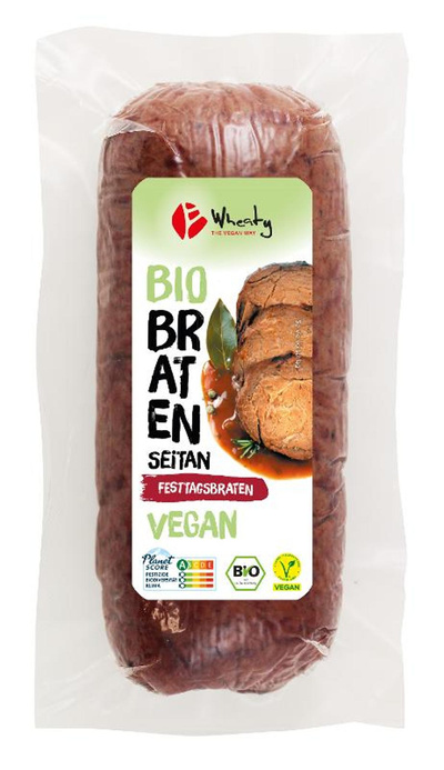 Produktfoto zu veganer Festtagsbraten aus Seitan 750g