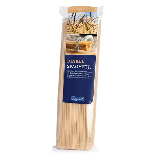 Produktfoto zu Dinkel Spaghetti hell 500g