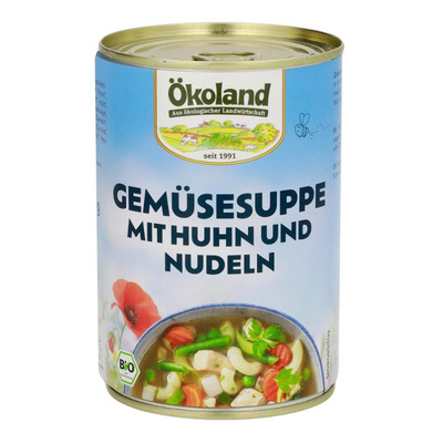 Produktfoto zu Gemüsesuppe mit Huhn und Nudeln 400g