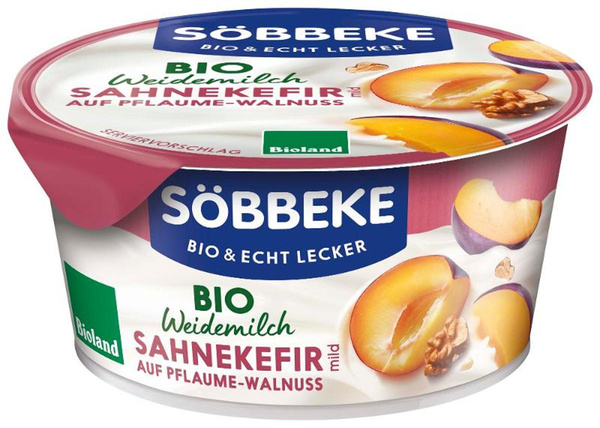 Produktfoto zu Sahnekefir Pflaume-Walnuss 3,8% Fett 150g