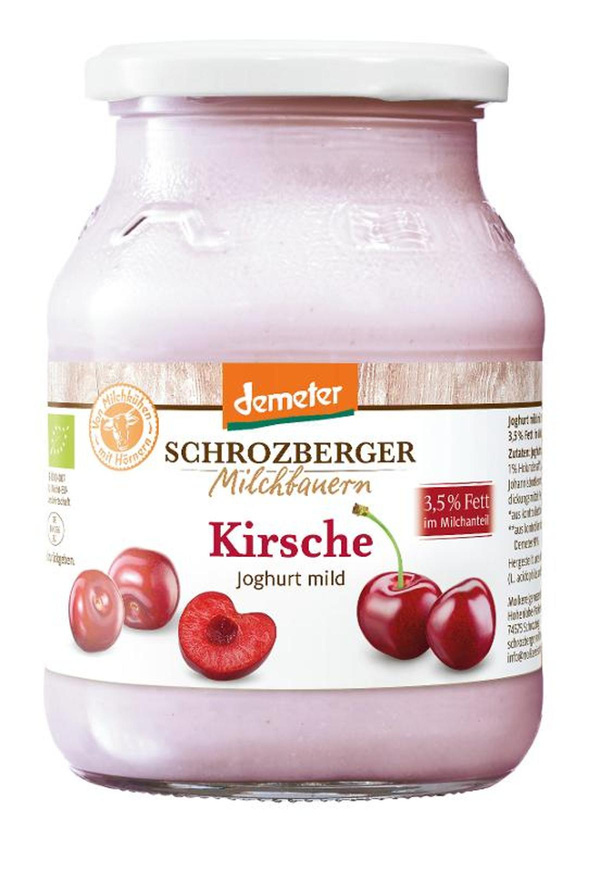 Produktfoto zu Joghurt Kirsch Holunder 3,5 % Fett 500g