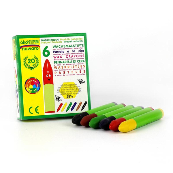 Produktfoto zu bunte Wachsmalstifte 6 Stück