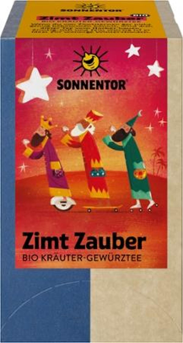 Produktfoto zu Sonnentor Zimt Zauber Kräuter-Gewürztee 18 Beutel