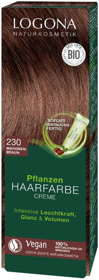 Produktfoto zu Pflanzen Haarfarbe Creme "230 maronenbraun"