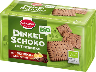 Produktfoto zu Dinkel Schoko Butterkeks 200g
