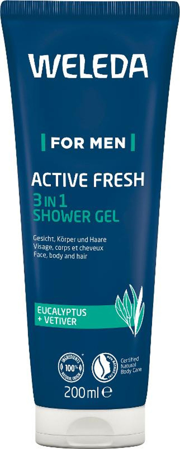 Produktfoto zu Weleda For Men Active Fresh Duschgel vegan