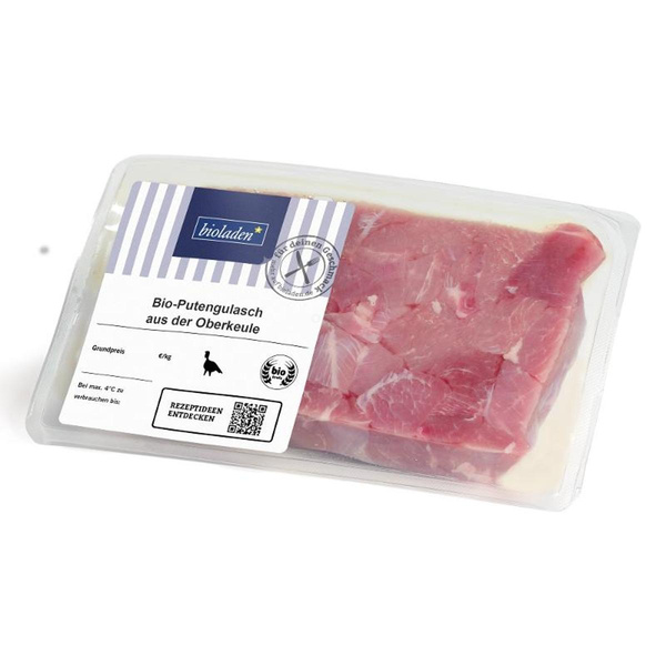 Produktfoto zu Putengulasch aus der Oberkeule ca. 400g
