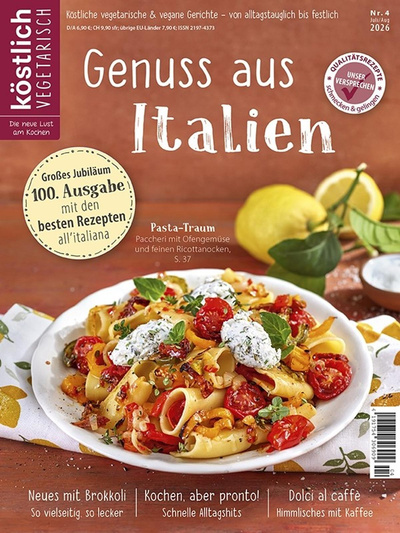 Produktfoto zu Zeitschrift "köstlich vegetarisch"
