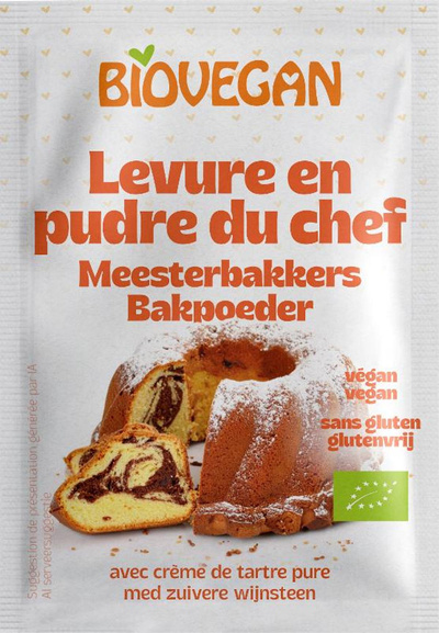 Produktfoto zu Backpulver mit Reinweinstein 3x17g vegan
