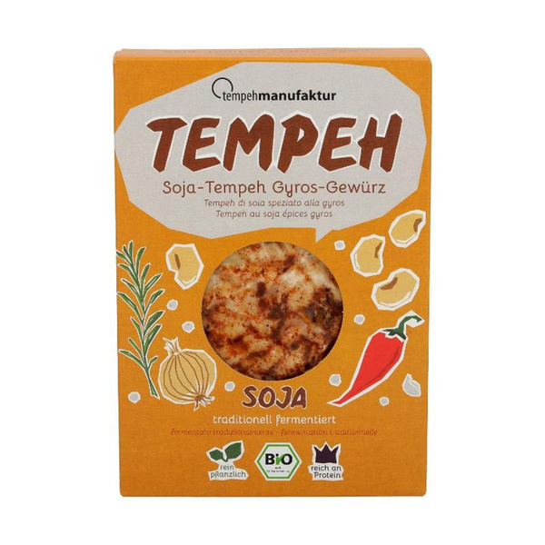 Produktfoto zu Soja-Tempeh mit Gyros-Gewürz 200g