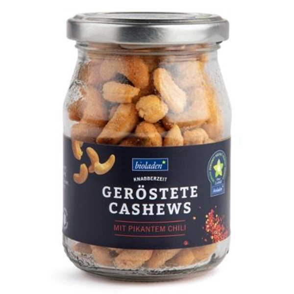Produktfoto zu Cashew geröstet mit pikantem Chili 140g vegan