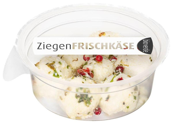 Produktfoto zu Ziegen-Frischkäsekugeln mit Kräutern 70g
