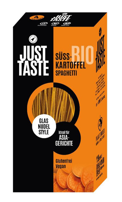 Produktfoto zu Süsskartoffel Glas Spaghetti 250g