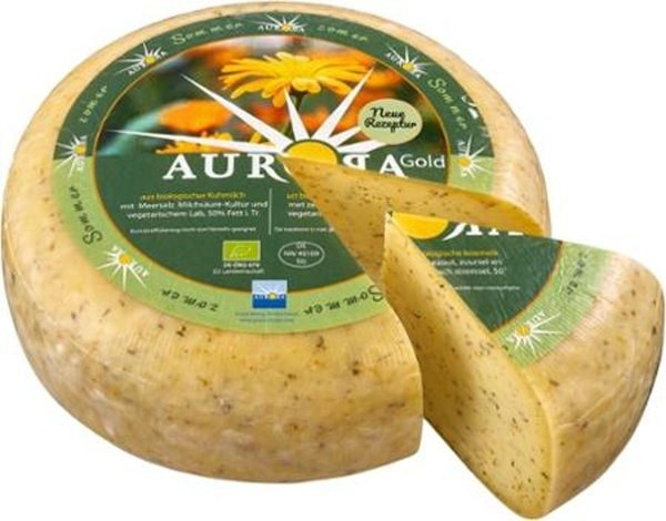 Produktfoto zu Sommerkäse mit Ringelblumen
