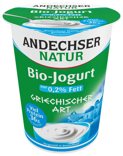 Produktfoto zu Joghurt griechische Art 0,2% 400g