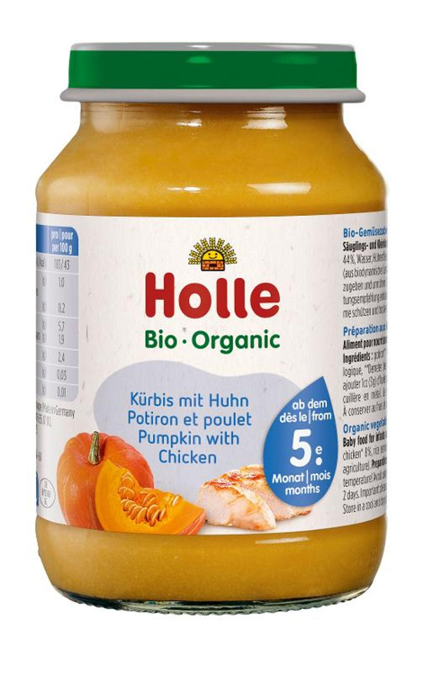 Produktfoto zu Kürbis mit Huhn Babykost 190g