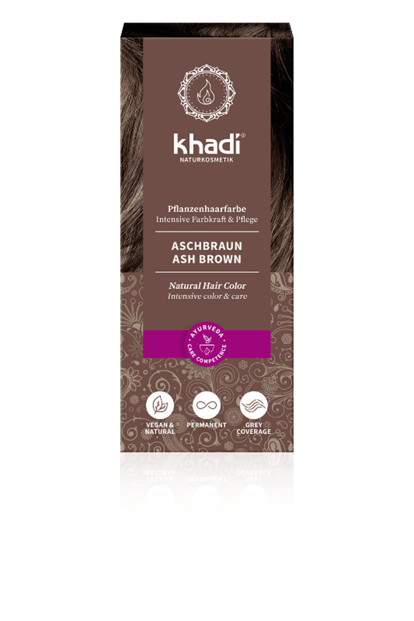Produktfoto zu khadi Pflanzenhaarfarbe Aschbraun