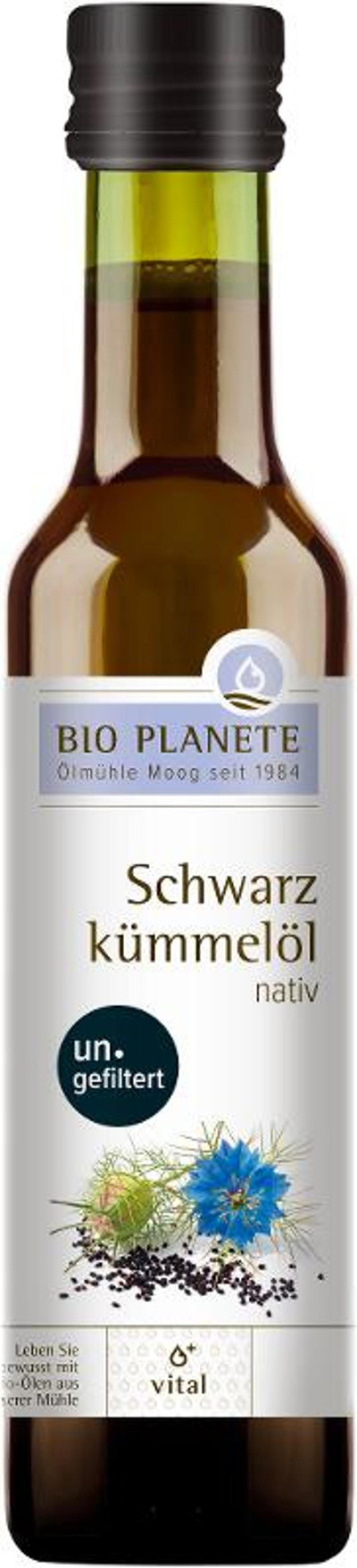 Produktfoto zu Schwarzkümmel ungefiltert 250 ml