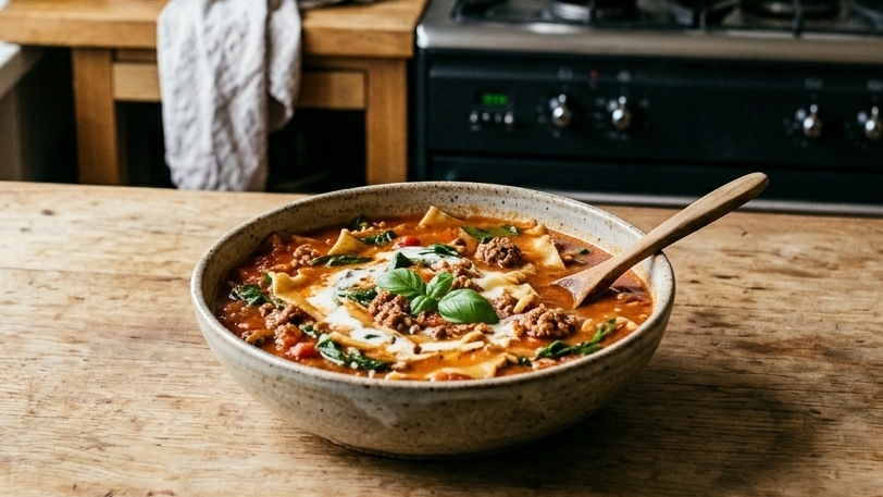 Rezeptbild für Spinat-Lasagne-Suppe