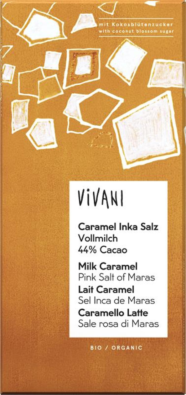Produktfoto zu Caramel Inka Salz Vollmilch-Tafelschokolade 80g